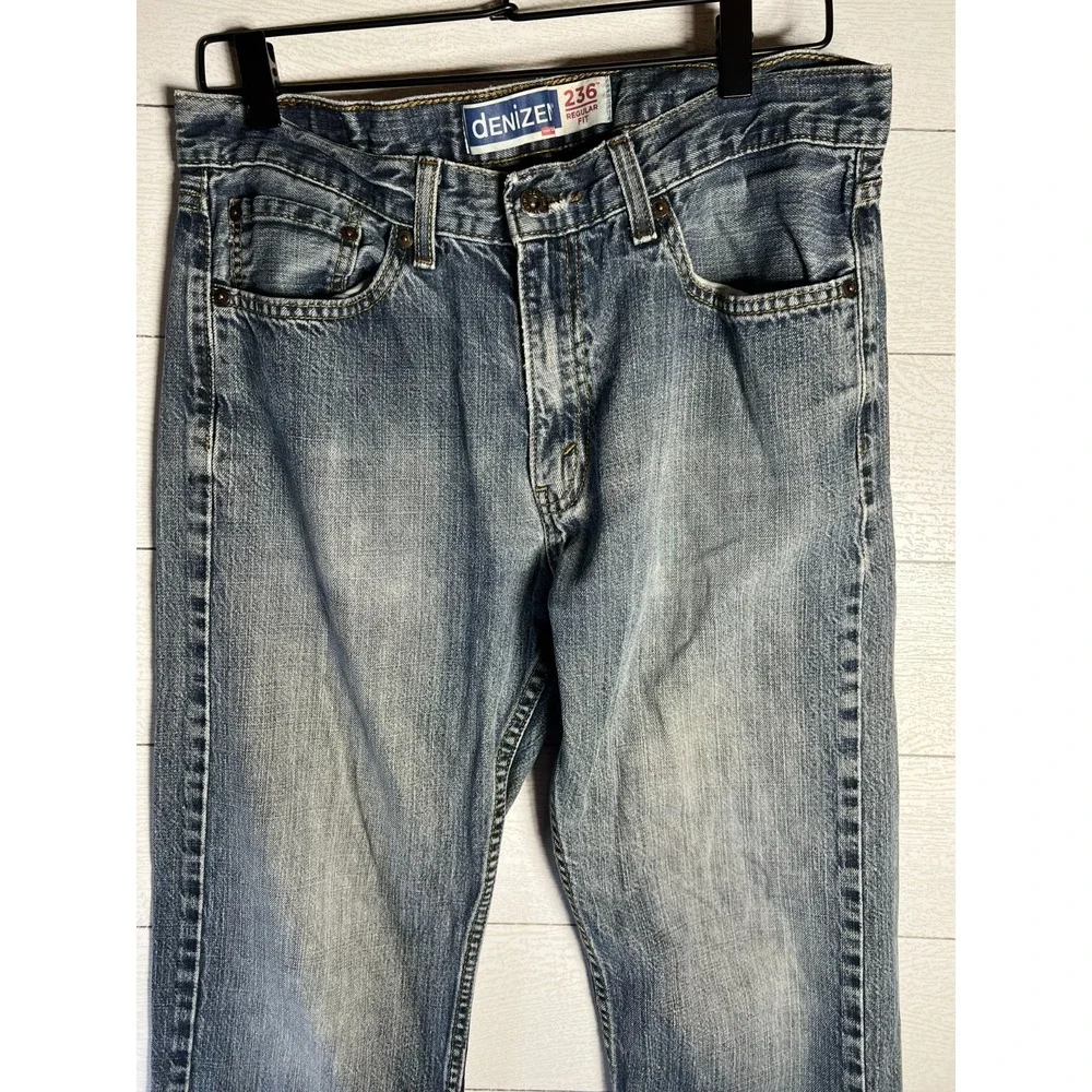 Denizen 236 Regular Fit Men Levis Jeans 33x32 (33x30) Denim Straight Leg Stretch